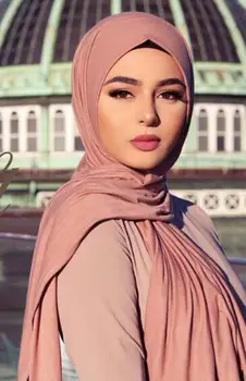 Magija Šalikas Jersey Hijabs Paprastas Šalikas Minkštas Ir Elastingumą Tipas Strech Skaros Ir Šalikai 10vnt/daug