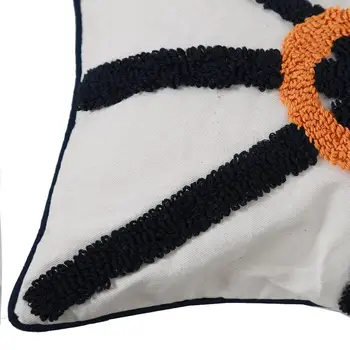 Medvilnės pagalvėlė padengti Tamsiai Mėlyna Oranžinė Pagalvę Padengti 30x50cm/45cm Siuvinėjimo Boho Stiliaus Namų dekoro Sofa-Lova, Kėdė