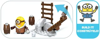 MEGA BLOKAIS Construx Panieka Man Pakalikai Serija sniego Gniūžtės Kova Statyba Blokai, Statyba Žaislai CNF48 Vaikų Dovanų