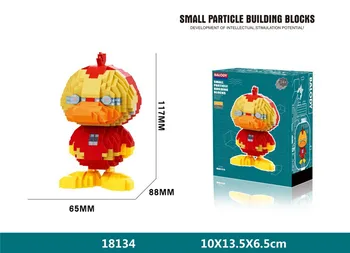 Mini Blokai Super DuckBill Berniukas Didelis dydis Mielas Lokys Sence Modelis plytų Sveiki Asamblėjos brinquedos Vaikams Dovanos Herojus Žaislai Vaikams