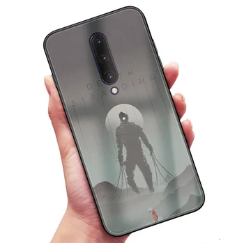 Mirties Vijimo plakatas TPU minkšto silikono grūdintas stiklas telefono padengti shell sklandžiai coque Už OnePlus 6 6T 7 7T Pro