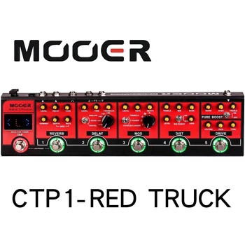 MOOER CPT1 Raudona Sunkvežimių Kartu Overdrive Efektas Pedalo tiksliai Gitaros Derintuvas Pedalas
