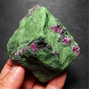 Natūrali raudona ir žalia, mineralinės žaliavos, akmens mėginių 1pcs
