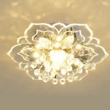 NAUJAS 9W Šiuolaikinės Kristalų LED Šviestuvo Šiltai Balta LED Lemputė LED Lubų Apšvietimo Šviestuvas gyventi Kambaryje, valgomajame, Miegamajame