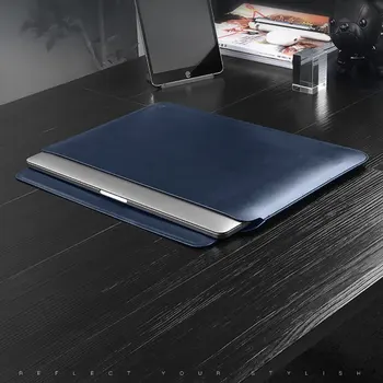 Naujausias Laptop Sleeve Case for MacBook Pro 13 A2338 M1 A2159 A2289 PU Odos Nešiojamas Atlikti Sleeve for MacBook Pro 16 Atveju A2141