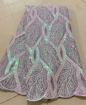 Naujausias Nigerijos Net Nėrinių Audinio 2020 M. Aukštos Kokybės Blizgučiai Nėrinių Afrikos Akių Nėrinių Audinio prancūzijos Tiulio, Nėrinių, Vestuvių Suknelę SIŪTI