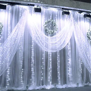 Nemokamas Pristatymas Lauko Vandeniui 3*3m 300led LED Užuolaidų Varveklis String Šviesos diodų (led šviesos apšvietimas Vestuvių Kalėdų Langą