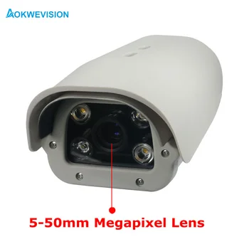 Onvif 1080P 2MP IR LED Transporto priemonės Licenciją numerių Atpažinimo 5-50mm varifocal lens LPR IP Kameros highway & stovėjimo aikštelė