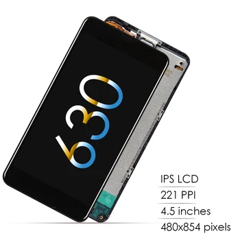 Originalą Nokia Lumia 630 LCD Ekranas Jutiklinis Ekranas su Frame skaitmeninis keitiklis Skirtas NOKIA Lumia 635 LCD Ekranas Surinkti Pakeitimo