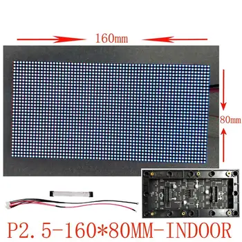 Patalpų P2.5 RGB LED matricos LED ekranas modulis valdyba