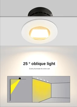 Paviršiaus Sumontuoti LED Downlight 3W 5W 9W 7W Lubų Lempos Ultra Plonas, be mašinistų valdoma Cob Led Apšvietimas 110V, 220V, Šviestuvai