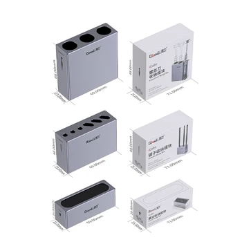 Qianli iCube Multi-Funkcija Aliuminio Lydinio Moduliniai Laikymo Dėžutė Mobiliojo ryšio Paslaugų Konteinerių Atsuktuvas/Tweezer Taisymo Įrankis Indėlių