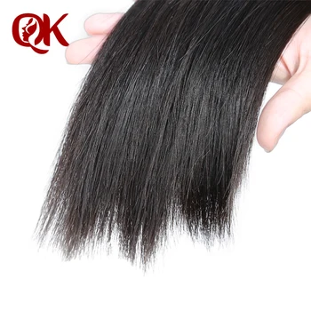 QueenKing Plaukų 3 Ryšulius Ataudų plaukų Su nėrinių uždarymo 5X5 3 kelias dalis, Šilkiniai Tiesiai Brazilijos Remy Žmogaus plaukų Storio plaukų pynimas