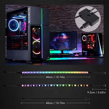 RGB Adresuojamo Individualiai LED Juostelės PC,3 pin 5V PRIDĖTI Antraštę Apie pagrindinėse plokštėse,5V WS2812B Skaitmeninis Led Juostelės CORSAIR iCUE