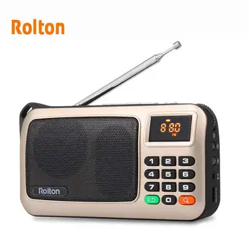 Rolton W405 FM Radijo Nešiojamas Mini Garsiakalbį, Muzikos Grotuvas TF Kortelė USB PC 