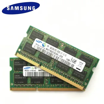 SAMSUNG 8GB (2pcsX4GB) 2Rx8 PC3-8500S DDR3 1066Mhz Nešiojamas Atminties 4G PC3 8500S 1066MHZ Nešiojamojo kompiuterio Modulį SODIMM RAM