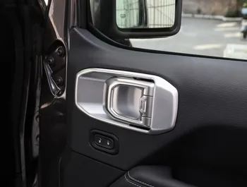 Sansour Automobilių Vidinė Durų Rankena Dubenį Apdailos Dangtelį Lipdukai Jeep Wrangler JL 2018+ Priedai Jeep 