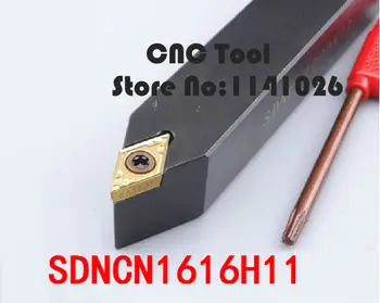 SDNCN1616H11 16*16 mm Metalo Staklės, Pjovimo Įrankiai, Tekinimo Staklės, CNC Tekinimo Įrankiai, Išorės Tekinimo Įrankio Laikiklis S-Type SDNCN