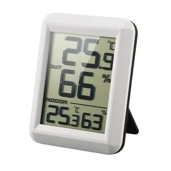 Skaitmeninis LCD Belaidis Termometras su Drėgmėmačiu Siųstuvas Temperatūra Drėgnumas Bandymų Metrų Patalpoje Lauko Oro Stotis