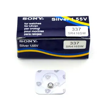 Sony, baterija kapsulė microheadphones 1.55 V, 337, sr416sw