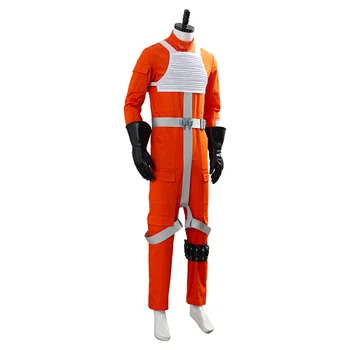 Star Cosplay Wars X-SPARNO Sukilėlių Pilotas Jumpsuit Cosplay Kostiumų Suaugusiųjų Jumpsuit Orange Vienodas Helovyno Karnavalas Kostiumas