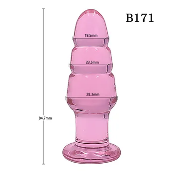 Suaugusiųjų analinis dilator masturbator stiklo butt plug sekso žaisliukai vyrams ar moteris, krištolo, analinis kaištis dildo buttplug išangę stimuliatorius