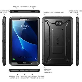 SUPCASE Samsung Galaxy Tab 10.1 Atveju (Be Rašiklio Versija) UB Pro viso kūno Patikima Hibridas Atveju su Built-in Screen Protector