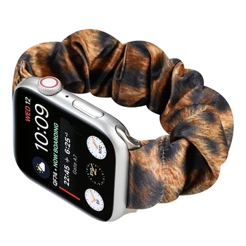 Tampus Scrunchie Riešo Solo Kilpą 38mm 40mm 42mm 44mm Apple Watch Band Serijos 6 SE 5 4 3 Moterų iwatch Diržo Apyrankę.