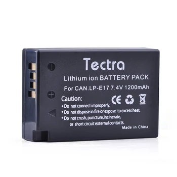 Tectra 4Pcs LP-E17 LP E17 7.4 V /1200mAh Li-ion Fotoaparato baterija, Canon EOS 200D Sukilėlių T6i 750D T6s 760D M3 8000D Kiss X8i