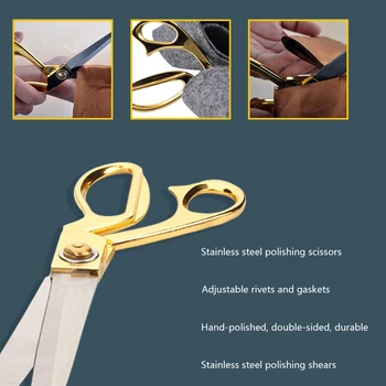 Tekstilės džinsinio Cutter Aukso Siuvimo Supjaustyti Siuvimo Pritaikyti Poslinkio Pinking Žirkliniai Odos Amatų Audinio Apmušalai Įrankis