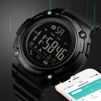 Top Brand SKMEI Smart Watch Mados Vyrų Smart Apyrankę Kamera APP Priminti, Elektroniniai Laikrodžiai, vyriški Laikrodis 