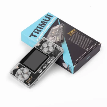 TRIMUI - Itin Mažas retro rankinės IPS ekranas skaidrus Metaliniu korpusu, vaizdo grotuvą, nešiojamąjį retro rankinės