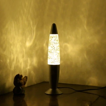 USB Mirksi Blizgučiai Lavos Lempa Atmosfera LED Keičiama Naktį Šviesos Lampara Lavos Dekoratyvinis