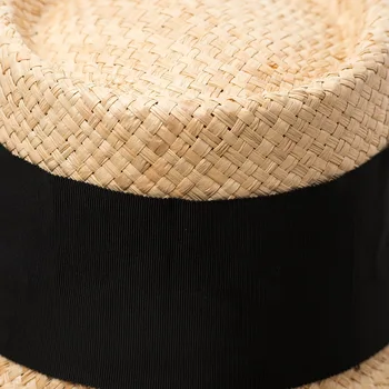 USPOP Naujų Moterims Saulės skrybėlę Rafija šiaudų skrybėlę moterų nėriniai-up šiaudų paplūdimio skrybėlę vasarą grubus platus kraštų didelis lankas mazgas skrybėlę