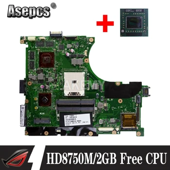 Už Asus N56V N56VM N56VB N56V N56VJ N56VV nešiojamojo kompiuterio motininės plokštės darbo, originalus HD 8750M/2GB Laisvos 4 branduolių 3,2 GHZ CPU