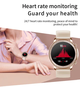 V23 smart watch vyrai moterys IP67 atsparus Vandeniui 1.28 colių Ekranas širdies ritmo bluetooth kamera sporto smartwatch 