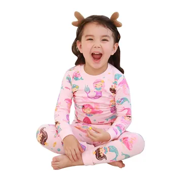Vaikų pižama rudenį 2020 m. Mergaičių, Berniukų PIŽAMA kūdikių drabužiai animacinių filmų pižama nustatyti medvilnės vaikų pižama