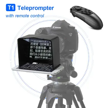 View T1 Teleprompter Nešiojamų Išmanųjį telefoną Prompter canon nikon sony Fotoaparatas DSLR Interviu Filmavimo Teleprompter