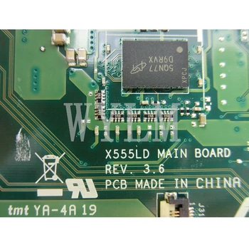 X555LJ EDP sąsaja 4GB RAM GT920M REV3.6 Plokštę Už ASUS X555LJ X555LD X555L A555L K555L F555L Nešiojamas Mainboard Išbandyti