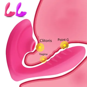 Čiulpti Dildo Vibratorius Moteris Masturbator Blowjob Sekso Žaislai Klitorio G Spot Vaginos Stimuliatorius Nešiojami Kelnaitės Oralinis Seksas Massager