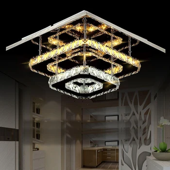 šiuolaikinės kristalų led lubų šviesos, miegamojo kambarį plafond lempos lampen kristal dizainas šviesos armatūra Blizgesio Luminarias