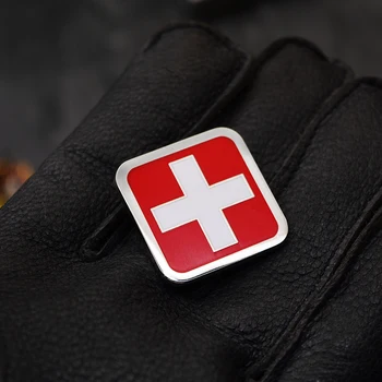 Šveicarijos Karinės Logotipas Ženklelis Šarvuotos Divizijos Šveicarijos Raudonojo Kryžiaus Medicinos Metalo Sagės Pin